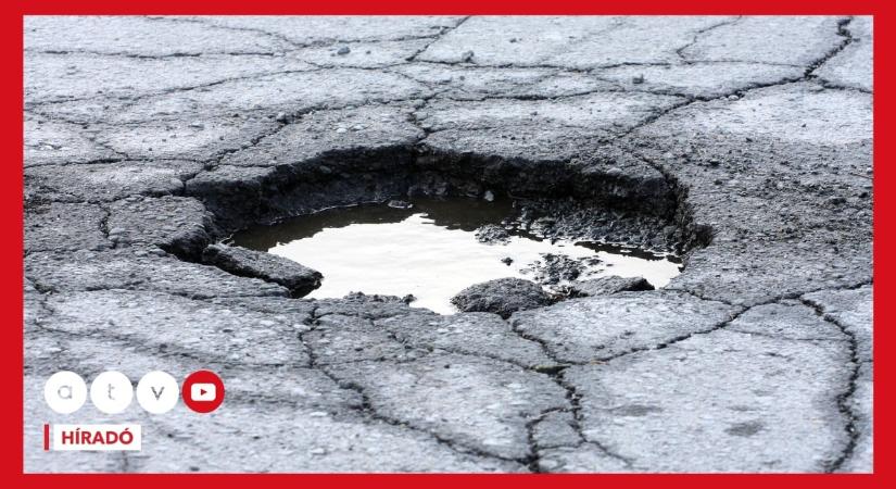 Ramaty állapotban vannak az utak Magyarország számos térségében