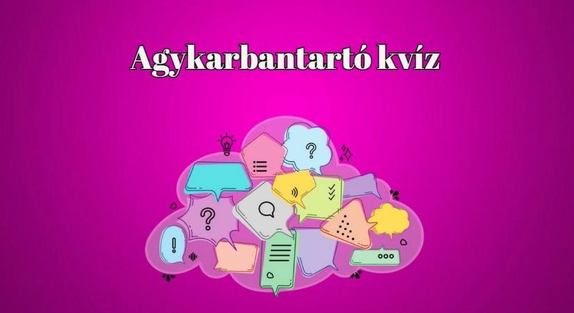 Agykarbantartó - 10 kvízkérdés, amit nem érdemes kihagynod