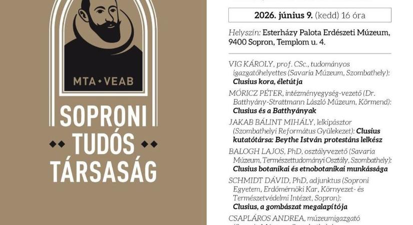 500 éve született Carolus Clusius – tudományos emlékülés a Soproni Egyetem Esterházy Palota Erdészeti Múzeumban
