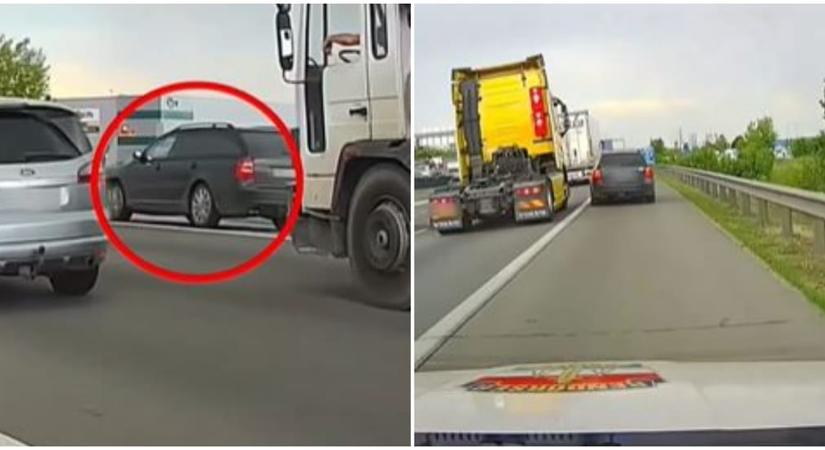 Leállósávban előzött, de csak egy bírságcsekket nyert vele – videó