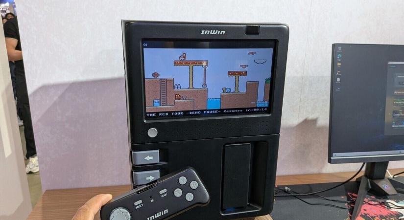 Az InWin új számítógépháza előlapi kijelzőt kapott, amin a mellékelt kontrollerrel játszani is lehet
