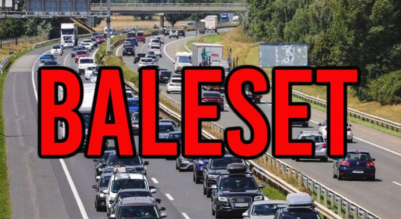 Két autó ütközött az M3-as autópályán Szabolcsban– a baleset miatt mindkét irányba lezárták a pályát