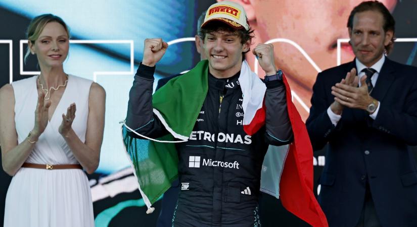 Antonelli nyerte a piros zászlóval félbeszakított F1-es Monacoi nagydíjat