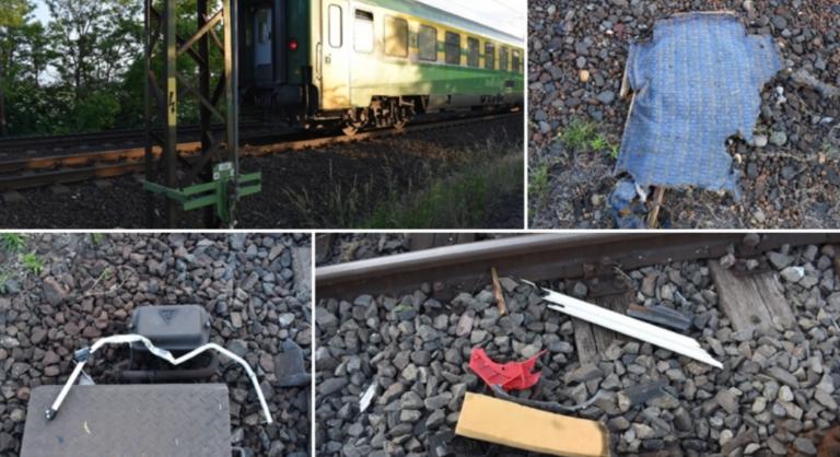 Szivacsokkal, redőnyökkel és fémrudakkal torlaszolta el a síneket egy ismeretlen, keresi a rendőrség