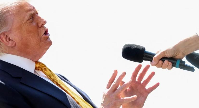 Trumpnál elszakadt a cérna, a kamerák mindent rögzítettek