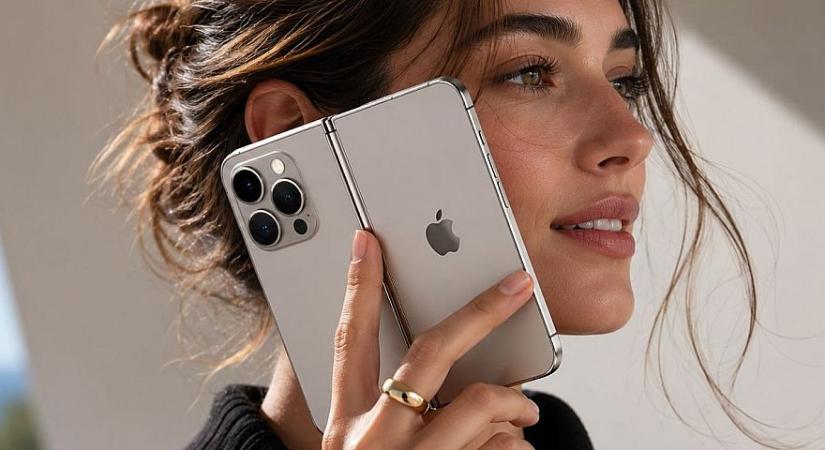 Itt vannak az első fotók az iPhone összehajtható képernyős, Fold változatáról