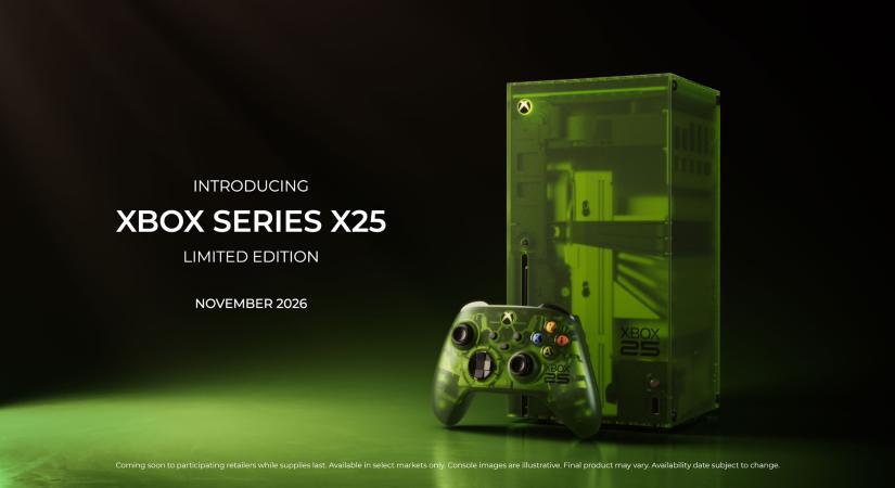 Áttetsző zöld házban tér vissza a nosztalgia: bemutatkozott az Xbox Series X25 Limited Edition