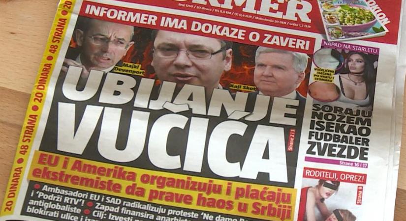 Vučić több mint 1100 alkalommal szerepelt a kormánypárti lapok címlapján