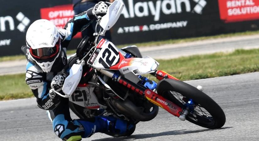 Supermoto-vb: Bereczki Dávid két futamot nyert Olaszországban, és itthon lehet Európa-bajnok