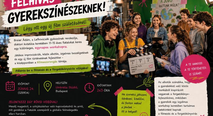 Gyerekszereplőket keres Breier Ádám az új filmjéhez