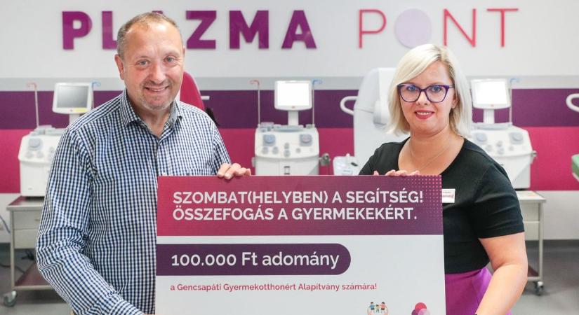Dupla segítség Szombathelyen: vérplazmát adtak, gyermekeket támogattak