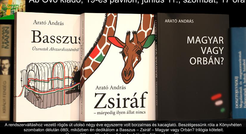 Arató András dedikál az Ünnepi Könyvhéten: Ünnepeljük együtt a könyv felszabadulását a fóliauralom alól!
