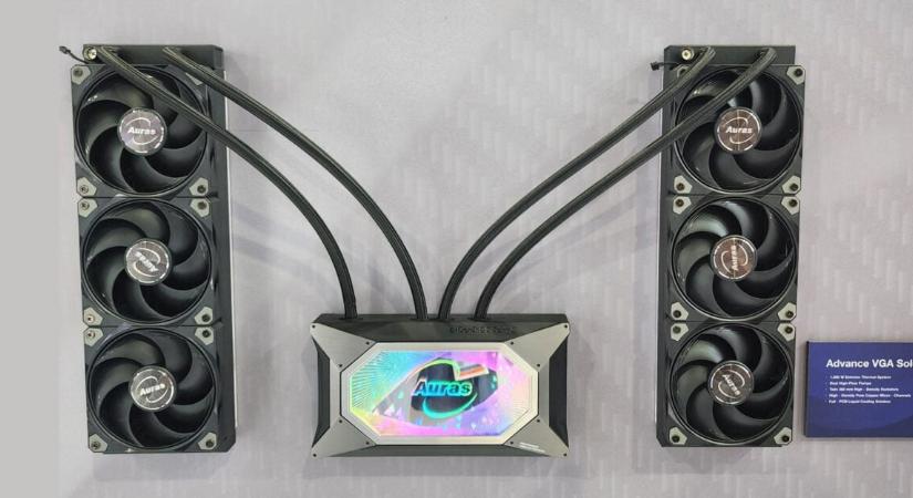 Akár a tuningolt GeForce RTX 6090 hűtését is rábízhatjuk erre az extrém kompakt folyadékhűtő szettre