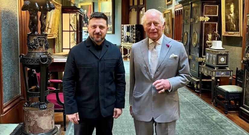 Volodimir Zelenszkij III. Károly brit királlyal találkozott, aki Ukrajna egyik legnagyobb támogatója