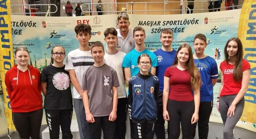 A diákolimpiai döntőben remekeltek az egervári lövészek