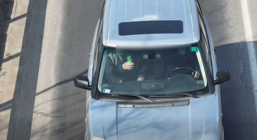 Drón buktatta le a sofőröket: sokan nem használják az övet Győr-Moson-Sopronban - videó