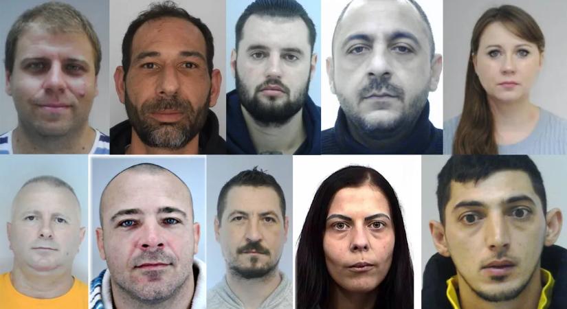 Emberölési kísérlet, drogbirtoklás, fegyveres rablás – ezeket a bűncselekményeket követte el az ország 10 legveszélyesebb bűnözője