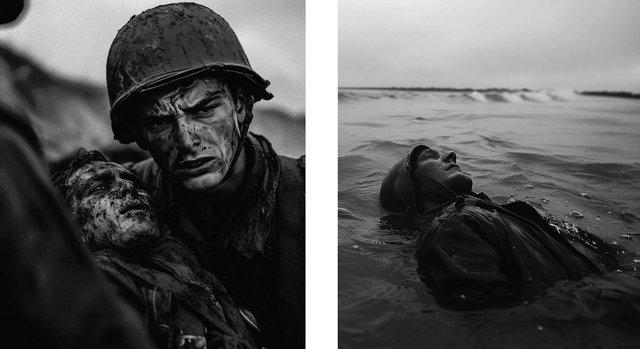 Mesterséges intelligenciával pótolták Robert Capa megsemmisült normandiai fotóit