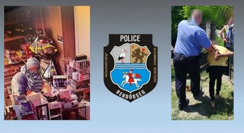 Pólóval a fején rontott a dohányboltra, majd késsel fenyegette meg a tulajdonost a jászladányi bandita