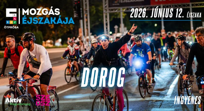 Mozgás Éjszakája Dorogon: sportos programokkal telik meg a város