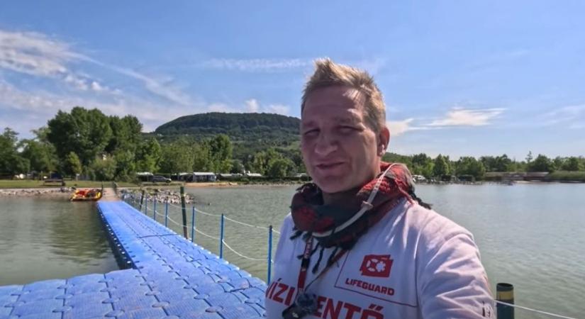 Inni lehet a Balaton vizéből: videón a vízimentő trükkje és újabb kalandja (videó)