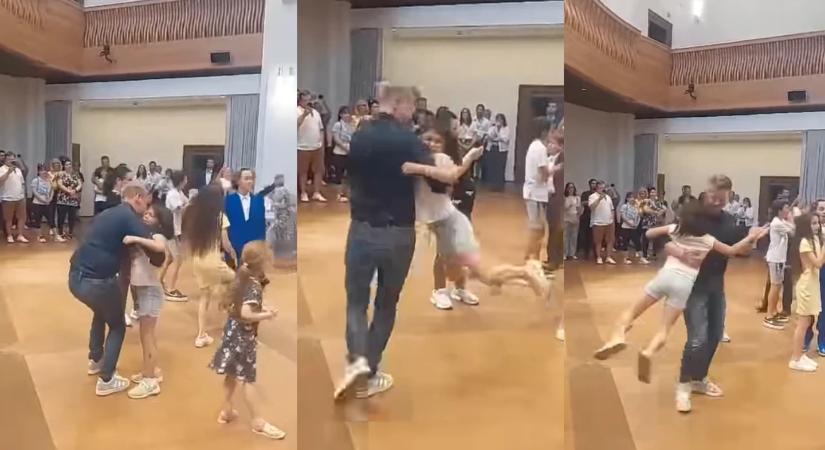 Ezt a pillanatot sokan újra megnézik: Magyar Péter és a kis táncpartnere