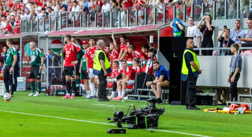 Megszólalt az MLSZ a magyar válogatott meccsen leszakadt kamera ügyében