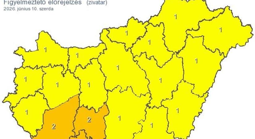 Kiadták a riasztást! Brutális vihar a láthatáron? Valami nagyon csúnya dolog közelít nyugat felől Zalába