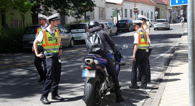 Lecsaptak a motorosokra Somogyban: 68 bírságot vagy feljelentést osztottak ki