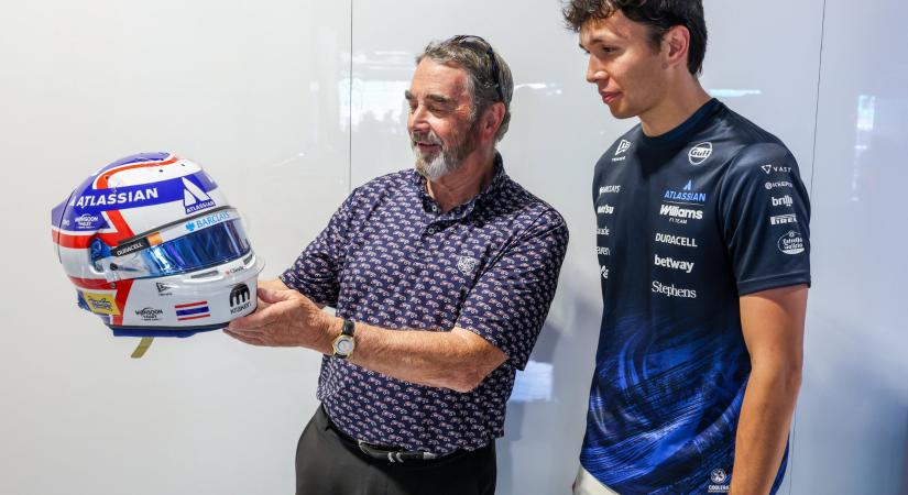 Albon különleges sisakkal tiszteleg Mansell előtt Barcelonában
