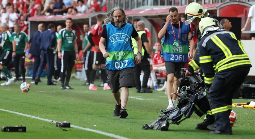 Kiderült, mitől zuhant le a kis híján katasztrófát okozó, pálya fölötti kamera a válogatott meccsen