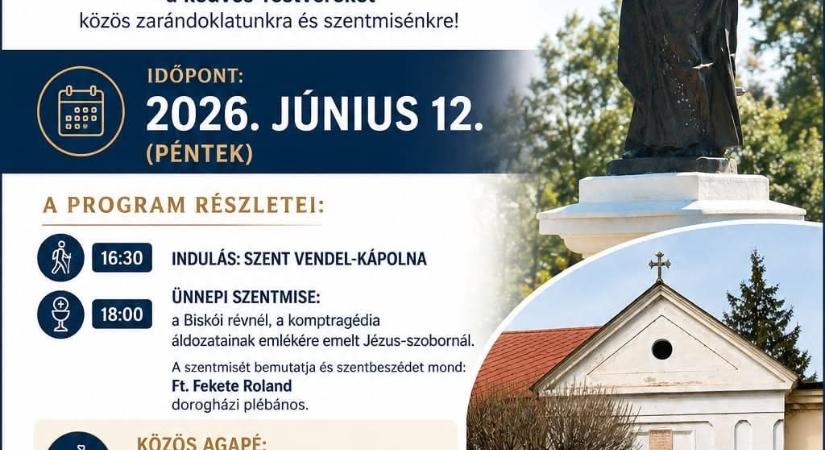 Programajánló – Zarándoklat a Biskói Révhez Jézus Szentséges Szíve Ünnepén