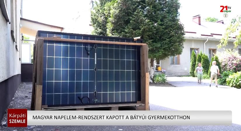 Magyar napelem-rendszert kapott a bátyúi gyermekotthon (videó)
