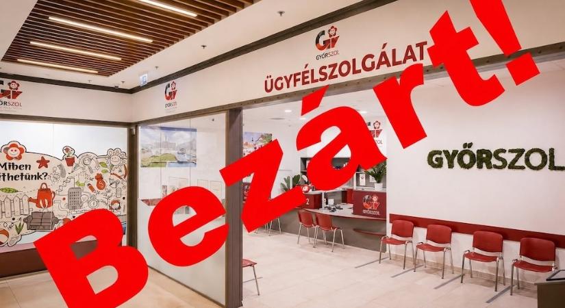 Bezárt a Győr-Szol ügyfélszolgálata az ETO Parkban