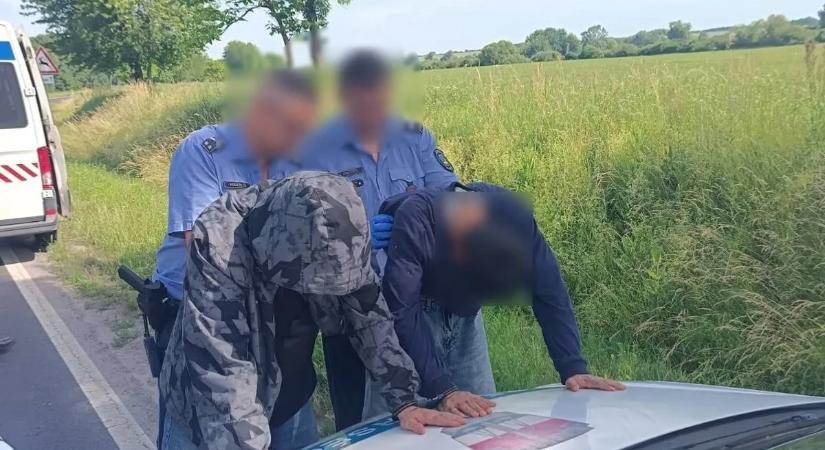 Videón az elfogás: drónnal és kutyákkal vadászták le a menekülő migránsokat Kaposvárnál