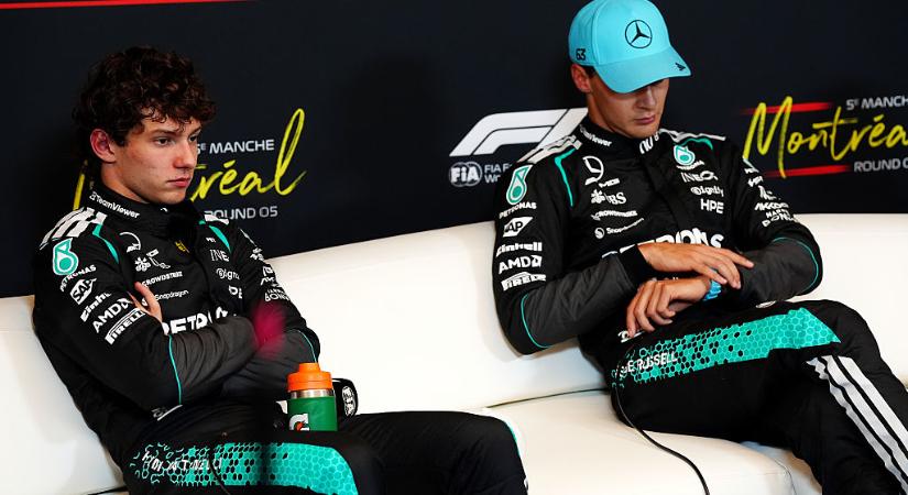 Belháború a Mercedesnél: Kimi Antonelli reagált George Russell kemény üzenetére