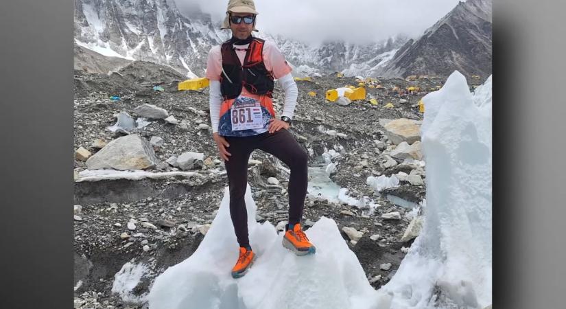 Egyetlen magyarként teljesítette az Everest 42 kilométeres maratonját Mécs László