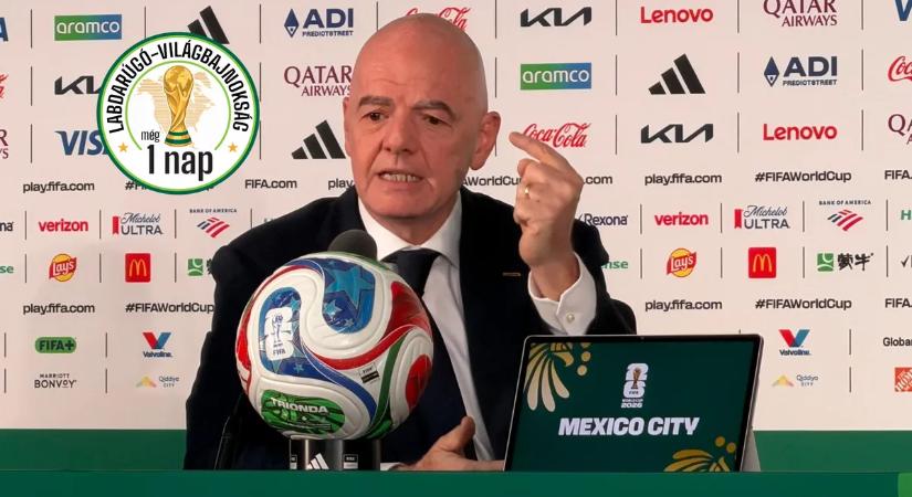 Irán, jegyárak, vízumok – Infantino nem úszta meg a kényes kérdéseket a foci-vb nyitó sajtóeseményén