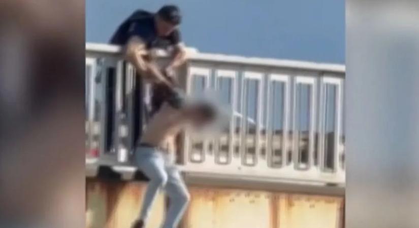 Újabb, még sokkolóbb videón a Petőfi hídi életmentés