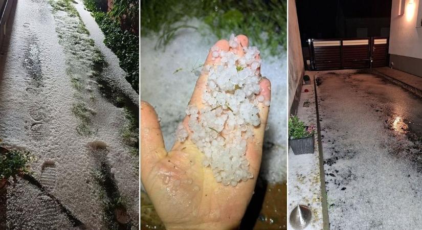 Durva jégeső csapott le Vas vármegye több településére is - fotók, videók