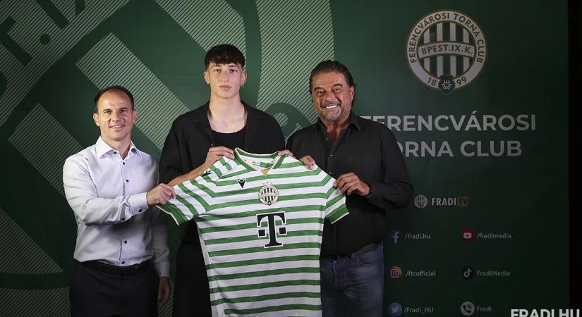 A Ferencváros 17 éves csatárral kötött szerződést