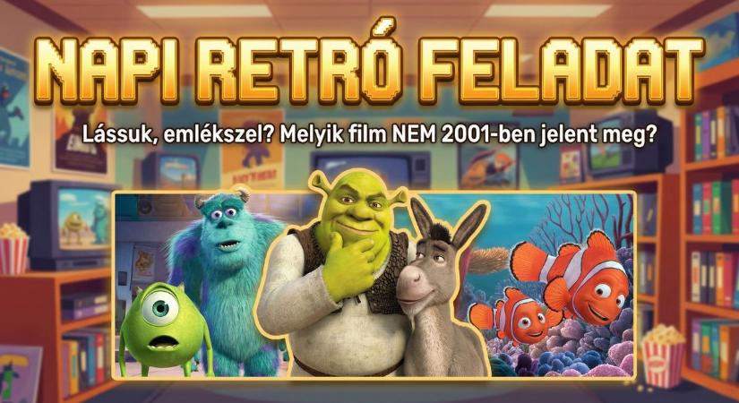 Napi retró feladat: Shrek, Szörny Rt. és Nemó. Te tudod melyik a kakkuktojás?