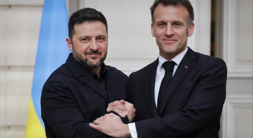 Macron meghívta Zelenszkijt a franciaországi G7-csúcsra