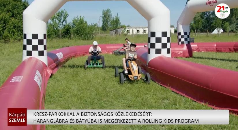 Kresz-parkokkal a biztonságos közlekedésért: Haranglábra és Bátyúba is megérkezett a Rolling Kids (videó)