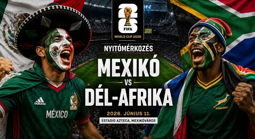 Vissza a jövőbe: ismét Mexikó és Dél-Afrika nyitja a focivébét – videóval