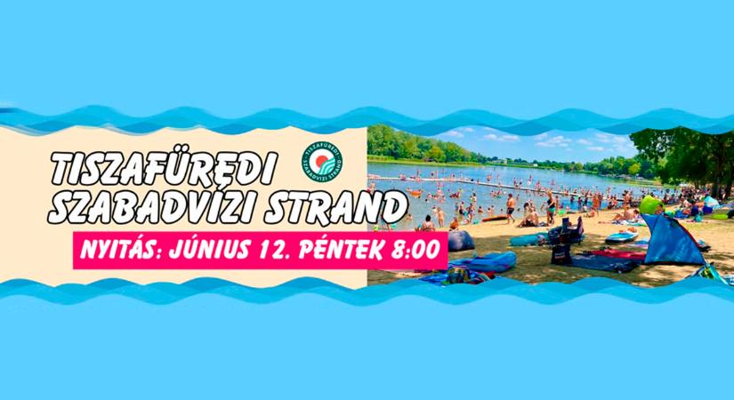 Pénteken megnyit a Tiszafüredi Szabadvízi Strand