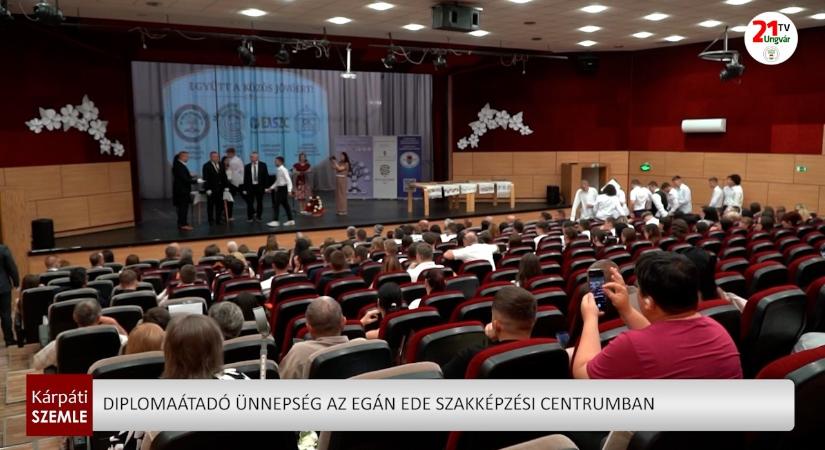 Diplomaátadó ünnepség az Egán Ede Szakképzési Centrumban (videó)