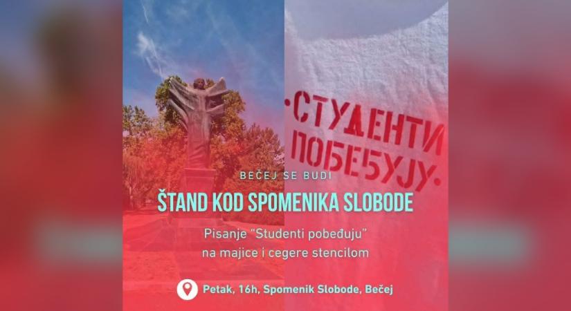 Óbecse ébred a Szabadság-emlékműnél