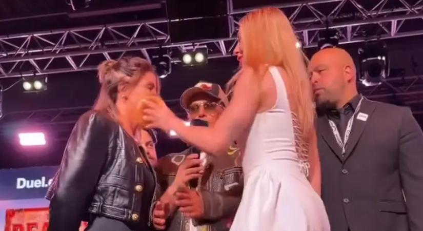 Egy hamburgerrel csapta arcon Szabó Franciskát a Misfits Boxing-os ellenfele