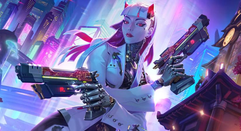 Cyberpunk motoron gurul be Shion, az Overwatch legújabb hőse